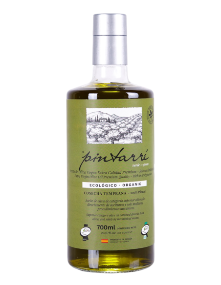 Pintarré Vert BIO Récolte précoce 700 ml. - Oliva Oliva