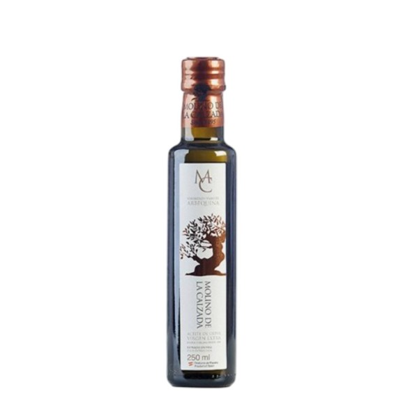 Molino de la Calzada Arbequina Botella de vidrio 250 ml.