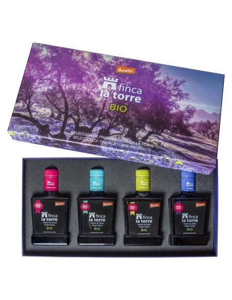 Finca la Torre Auswahl Etui 4 Glasflaschen 250 ml.