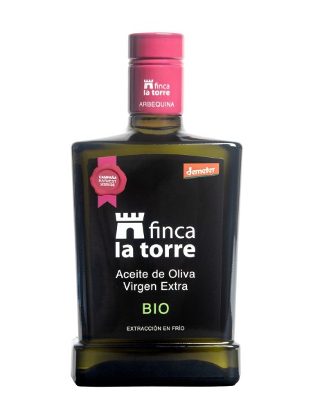 Finca La Torre Arbequina Botella de vidrio 500 ml.