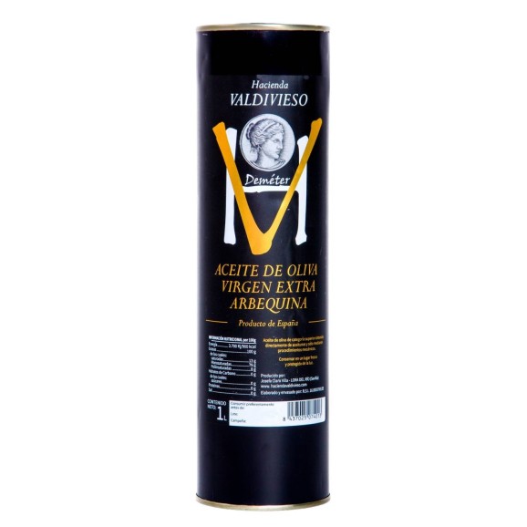 Hacienda Valdivieso Arbequina Sin Filtrar Lata 1L