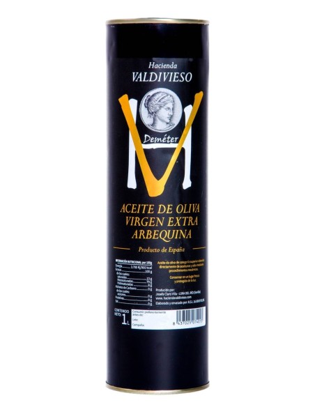 Hacienda Valdivieso Arbequina Non Filtrée Bidon métal 1L