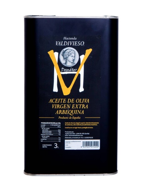 Hacienda Valdivieso Arbequina Sin Filtrar Lata 3L