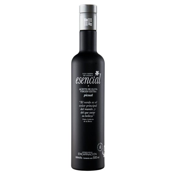 Esencial Verde Temprano Picual Limitierte Auflage Glasflasche 500 ml.
