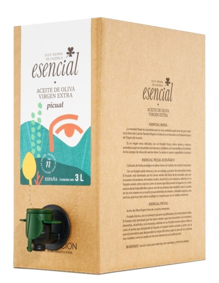 Esencial Verde Picual Bag in Box 3L