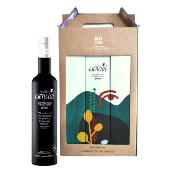 Esencial Verde Temprano Picual Serie Limitada Estuche 3x500 ml.