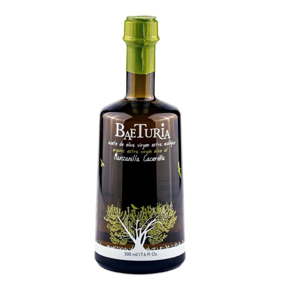 Baeturia Manzanilla Cacereña - Botella de vidrio 500 ml.