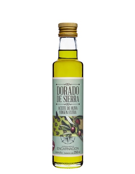 Dorado de Sierra Picual Glass bottle 250 ml.