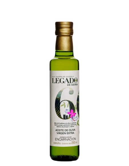 Legado de Sierra Picual Botella de vidrio 250 ml.