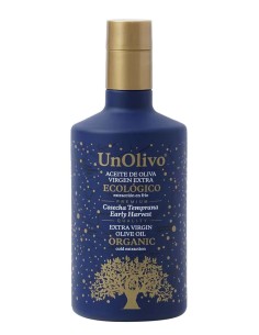 UnOlivo Récolte précoce BIO Picual Bouteille en verre 500 ml.