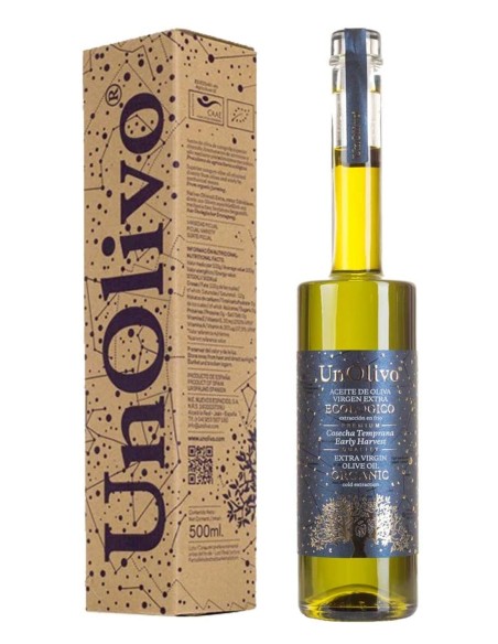 UnOlivo Récolte précoce BIO Picual Étui 500 ml.