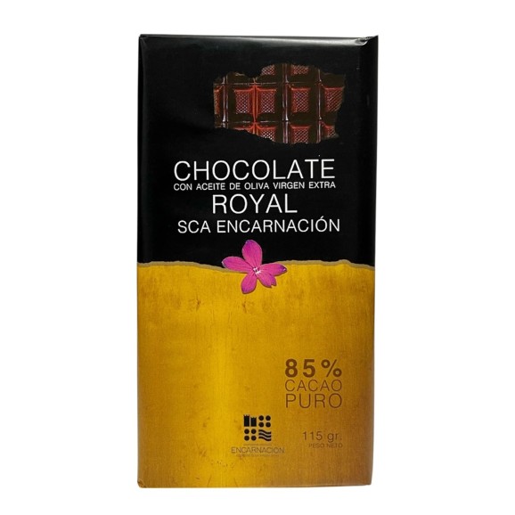 SCA Encarnación 85% Cocoa Chocolate with Esencial Royal EVOO 115 gr.