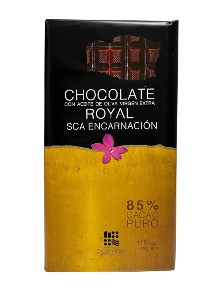 SCA Encarnación 85% Cocoa Chocolate with Esencial Royal EVOO 115 gr.