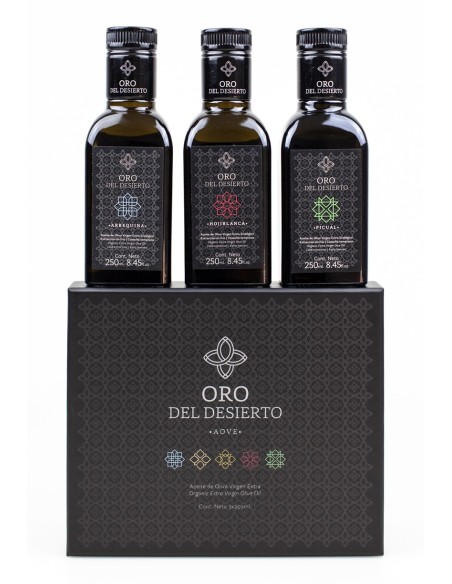 Oro del Desierto Coffret Cadeau 3 Bouteilles 250 ml. - Oliva Oliva