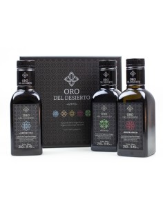 Oro del Desierto Gift Box 3 Glass bottles 250 ml. - Oliva Oliva