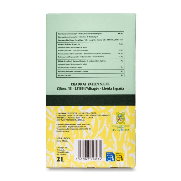 Fontfleurie Arbequina Bag in Box 2L