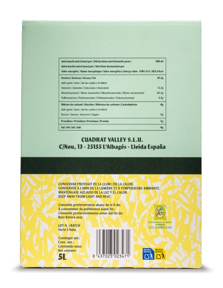 Fontfleurie Arbequina Bag in Box 5L