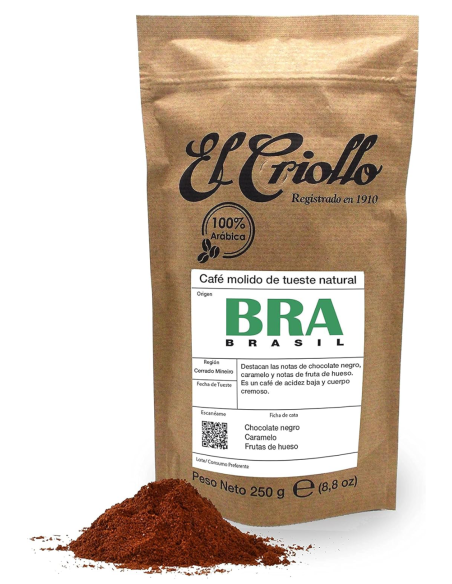 El Criollo Café de Brasil Molido Paquete 250 gr
