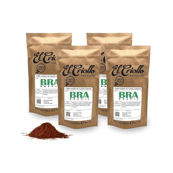 El Criollo Coffee from Brazil Ground Pack 4x250 gr.
