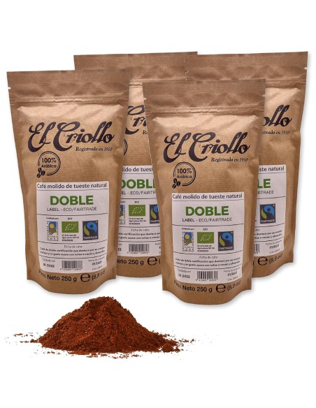 El Criollo Café Moulu Double Label Pack 4x250 gr.