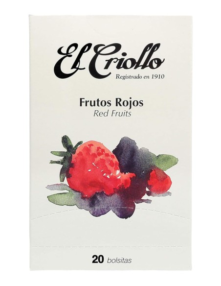 El Criollo Red Berry Gourmet Infusion Box of 20 Sachets