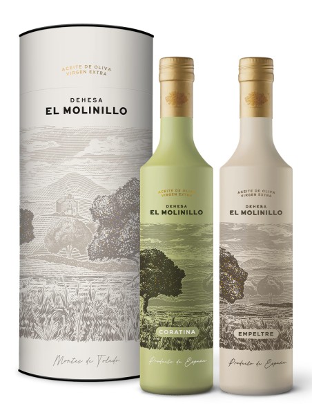 Dehesa El Molinillo Coratina et Empeltre Étui 2x500 ml.