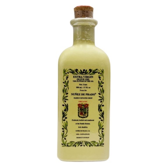 Nuñez de Prado Oil Flower Porcelain bottle 500 ml.