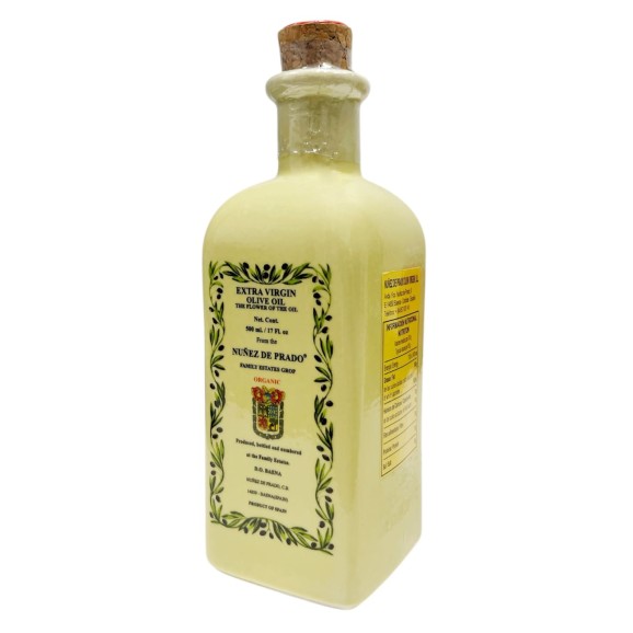 Nuñez de Prado Fleur d'huile Bouteille en porcelaine 500 ml.