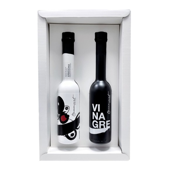 Claramunt AOVE Arbequina y Vinagre Pedro Ximénez Estuche 2x250 ml.