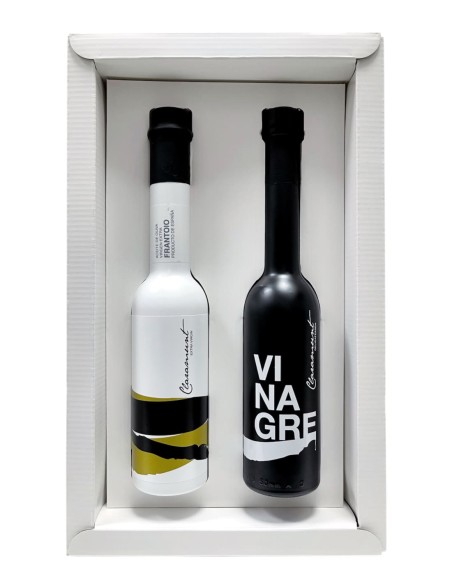 Claramunt Frantoio EVOO and Pedro Ximénez Vinegar Case 2x250 ml.
