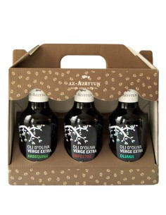 Az-Azeytun Arbequina, Empeltre and Oliana Case 3x250 ml.