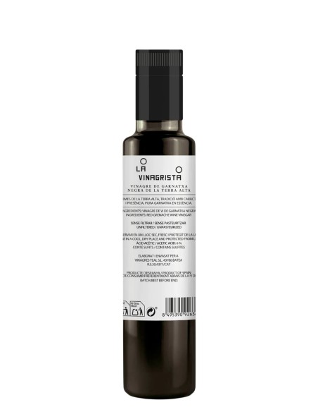 La Vinagrista Vinaigre de vin de grenache rouge 250 ml.