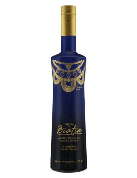 Campos de Biatia La Dama Íbera Picual Botella de vidrio 500 ml.