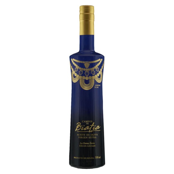 Campos de Biatia La Dama Íbera Picual Glass bottle 500 ml.