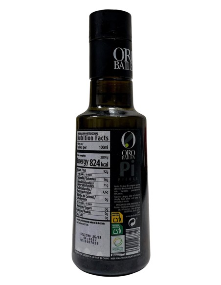 Oro Bailén Picual Glass bottle 250 ml.