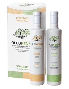Oleopeñas Auswahl und Bio Früher Ernte Etui 2x500 ml.