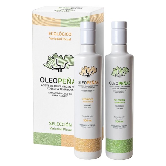 Oleopeñas Selección y Ecológico Cosecha Temprana Estuche 2x500 ml.