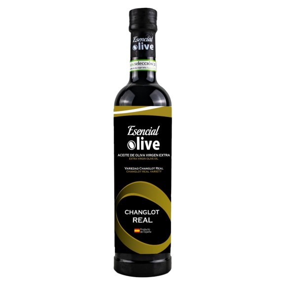 Esencial Olive Changlot Real Récolte Précoce Bouteille en verre 500 ml.