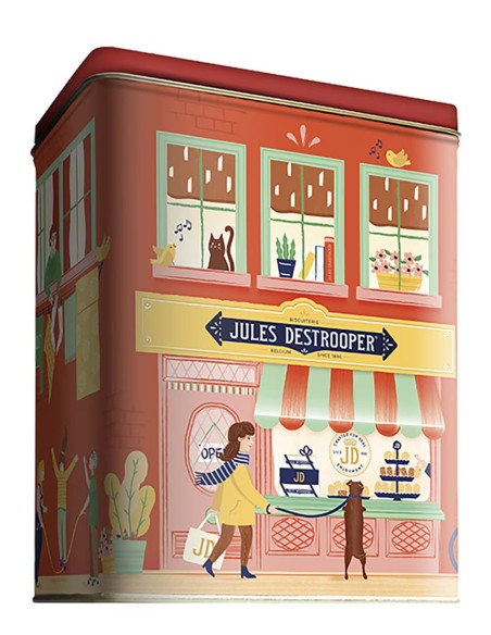 Jules Destrooper Assortiment de biscuits Maisons flamandes Boîte métallique 200 gr.