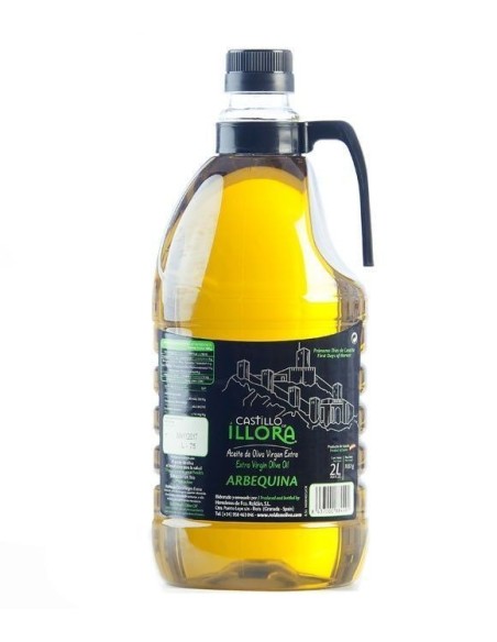 Castillo de Íllora Arbequina Plastikkaraffe 2 l. - Oliva Oliva