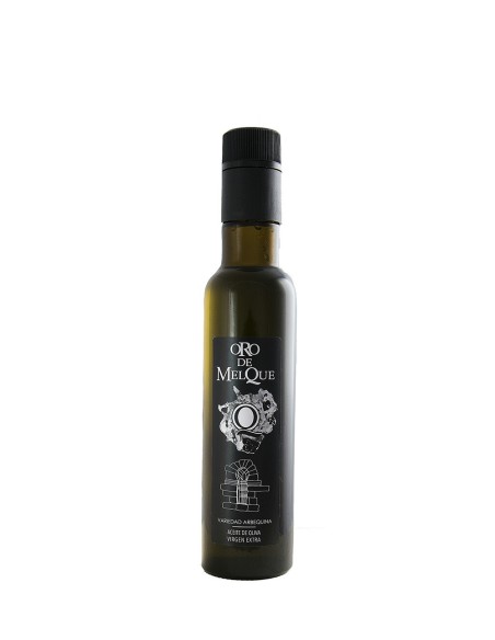 olive oil  d'olive oro de melque arbequina glass bottle 250ml