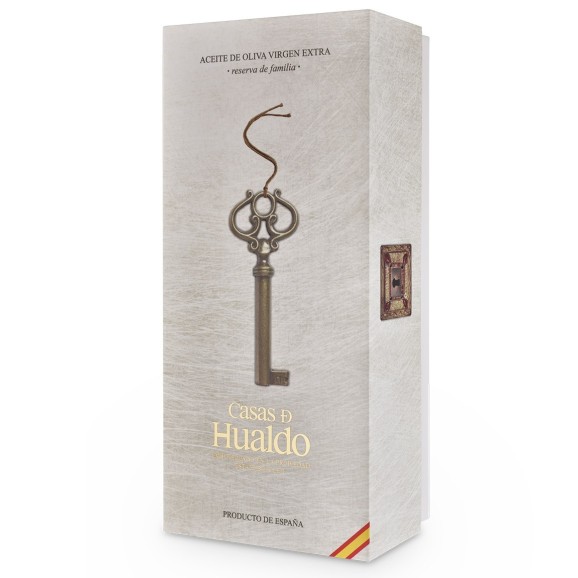olive oil  casas de hualdo reserva de familia glass bottle 500 ml