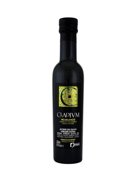 aceite de oliva cladium hojiblanco botella de vidrio de  250ml 