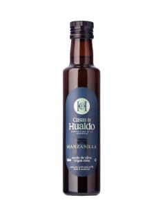 huile d'olive casas de hualdo manzanilla bouteille en verre de  250ml