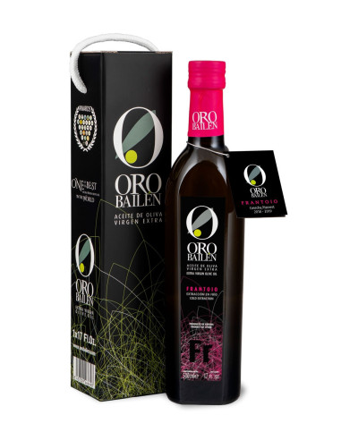 Oro Bailén Frantoio Botella 500ML ESTUCHE ASA CORDÓN