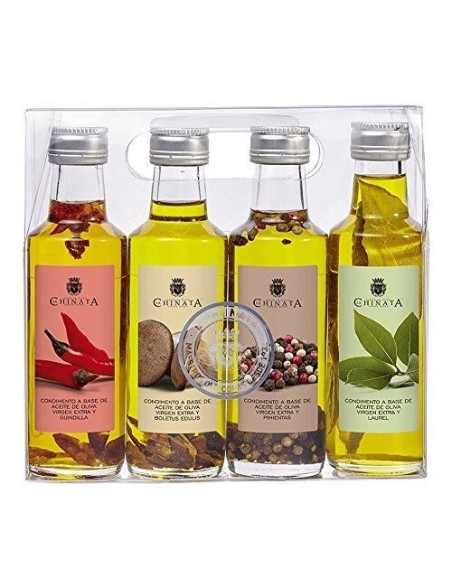 La Chinata Estuche 4 Condimentos Aceite de oliva virgen extra