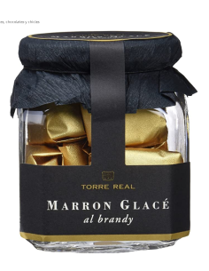 Torre Real Marrons Glacé with Brandy Jar 200 gr. - Oliva Oliva