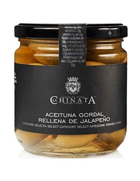La Chinata Jalapeño Stuffed Gordal Olives - Jar 340 gr