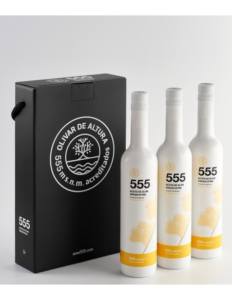 555 Gift Box Arbequina 3x500ml
