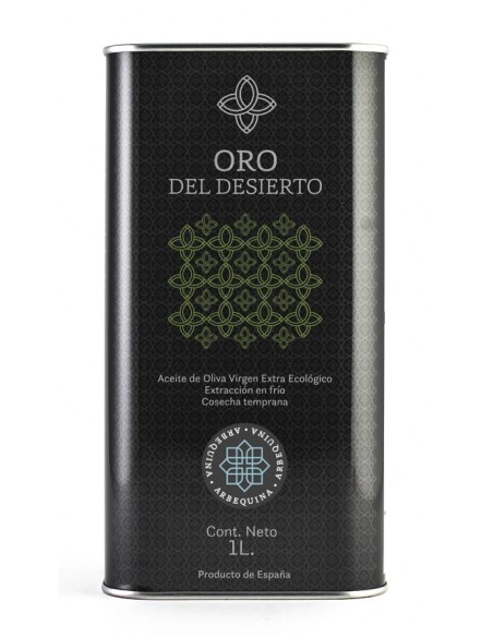 Oro del Desierto Arbequina Bidon métal 1 l. - Oliva Oliva